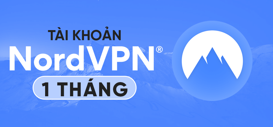 NordVPN 1 tháng 2 thiết bị - Tài khoản